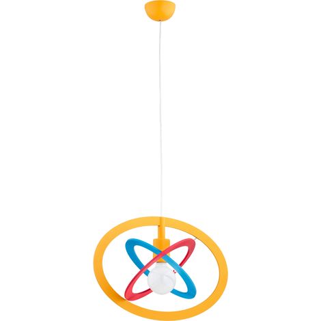 Suspension enfant multicolore bois E27 15W Alfa GRADI (1/2)
