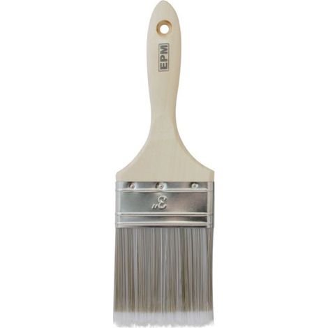 Pinceau Anglais Plat - 76 mm - Poils Moyennement Durs - Pour Peinture Teinture Vernis - 1 Pièce (1/3)