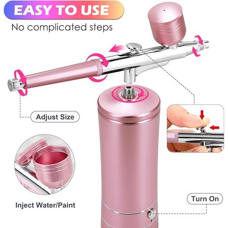 Airbrush Kit, 0.3 mm, Nail Art (1/4)