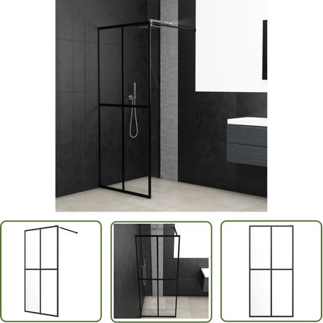 The Living Store Écran de douche Verre trempé transparent 118x190 cm - Écran De Douche - Douche Italienne - Pare Brise Douche - Cabine De Douche - Paroi De Douche (1/5)