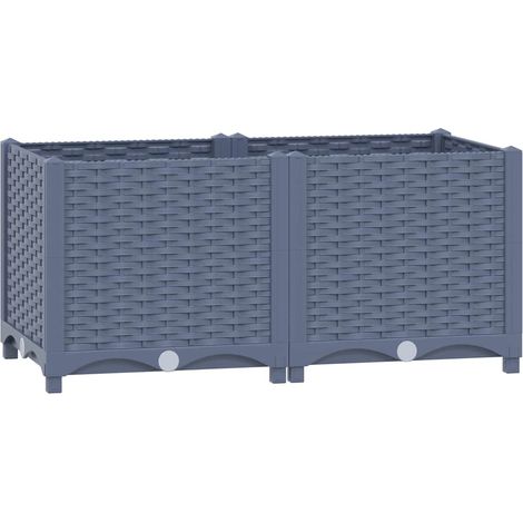Arriate polipropileno 80x40x38 cm vidaXL