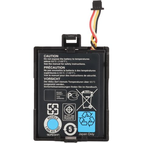 Batterie 3.7V 1.8Wh 500mAh T40JJ 70K80, compatible large pour contrôleur RAID PERC H710 H710P H730, installation et utilisation faciles. (1/5)