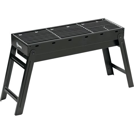 Outsunny Portable Barbecue Charcoal Grill with Pull-Out Charcoal Basin