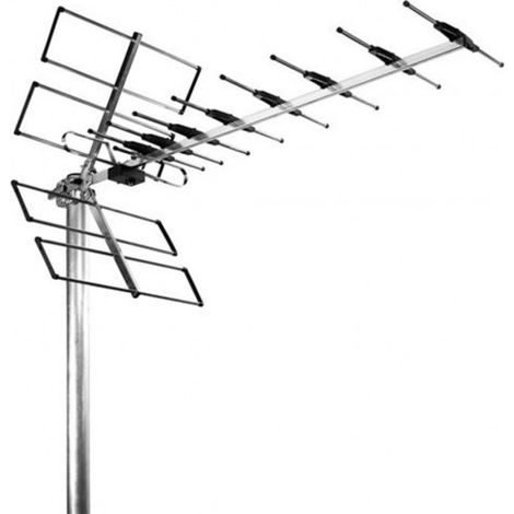 Antenne terrestre UHF 29 éléments LTE700 – Gain 13 dB – Réception DVB-T optimale – Connexion type F – Longueur 118,5 cm – Wisi