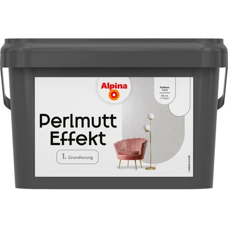 Alpina Grundierung für Effektfarben Perlmutt weiß 2,5 L Grundierung