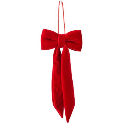 Velours peluche nœud décoratif décoration de Noël, doux décoratif, pour DIY mur couronne guirlande sapin,A (1/5)