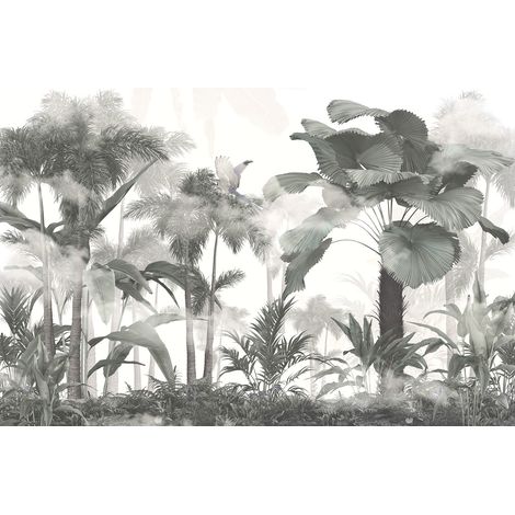 Papier peint panoramique - Forêt Tropicale - 130 cm x 87 cm (1/2)