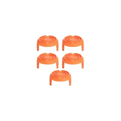 Lot de 5 couvercles de capuchon de bobine de coupe-herbe pour coupe-bordures Worx WA0010 (1/5)