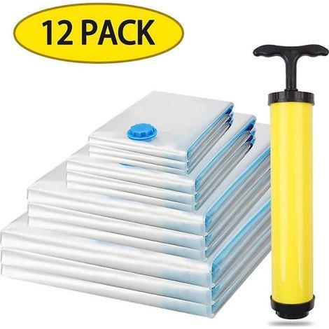 Grands sacs de rangement sous vide, sacs de compression compatibles avec une pompe à vide manuelle-AquaForge (1/5)