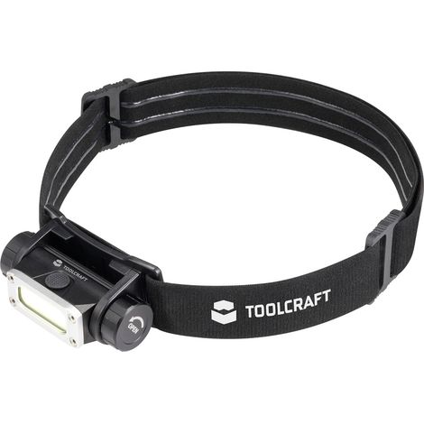 TOOLCRAFT TO-9469515 COB LED Stirnlampe Li-Ionen Akkus 450 lm 13 h TO-9469515