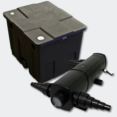 Kit de Filtration de Bassin Bio Filtre 12000l et Stérilisateur UVC 36 Watts