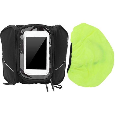 Sacoche de cadre avant vélo VTT, poche tube supérieur en toile avec étui téléphone, équipement cyclisme pour randonnée (1/5)