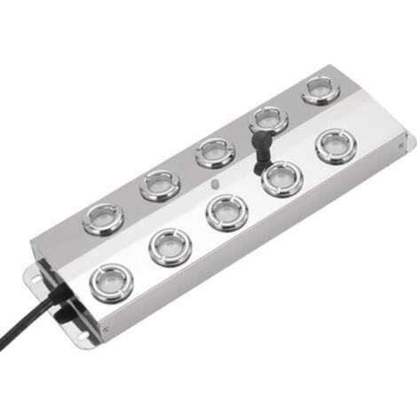 Système de brumisation extérieur pour étangs de poissons et jardins Construction en acier inoxydable réglable (dix têtes) (1/4)