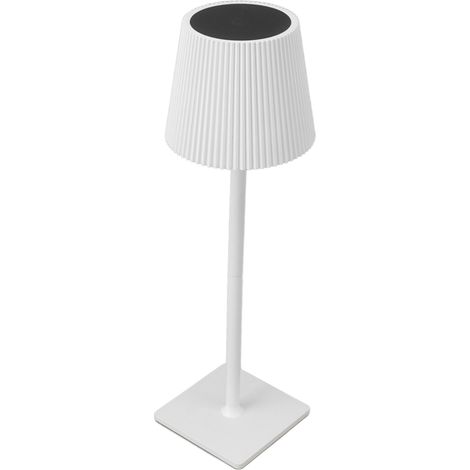 Kabellose Schreibtischlampe mit Touch-Steuerung, stufenloser Dimmfunktion, 4000-mAh-Akku, USB-Ladefunktion, LED-Schreibtischlampe für Schlafzimmer, Büro, Café, Weiß (1/5)