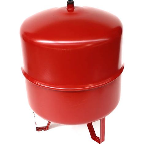 Gitral – Vase d'expansion 50L – Membrane fixe 3 bar – Élastomère résistant – Revêtement peinture rouge – Raccordement 3/4"