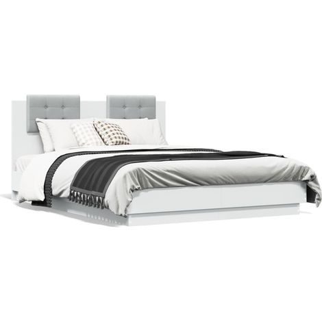 Maison Exclusive - Cadre de lit sans matelas blanc 120x190 cm (1/5)