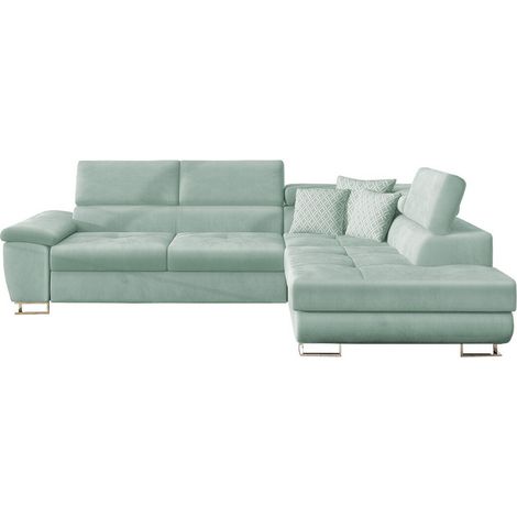 Canapé d'angle Comfivo Ruta II, Magic Velvet 2227 + Evo 29, Disponible, 270x202x71cm, 0 (1/5)