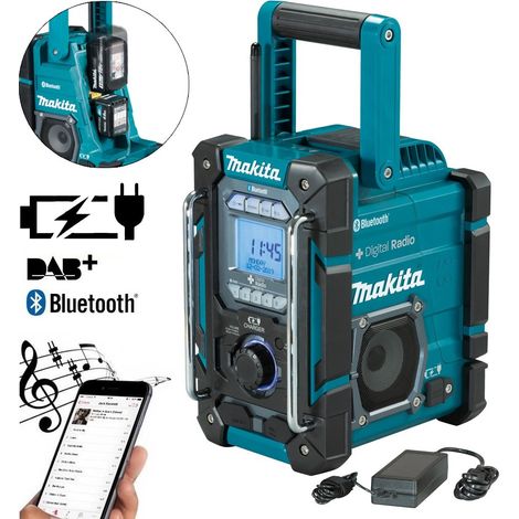 Makita 12v-18v DAB Job Site Bluetooth Radio Bare Unit D