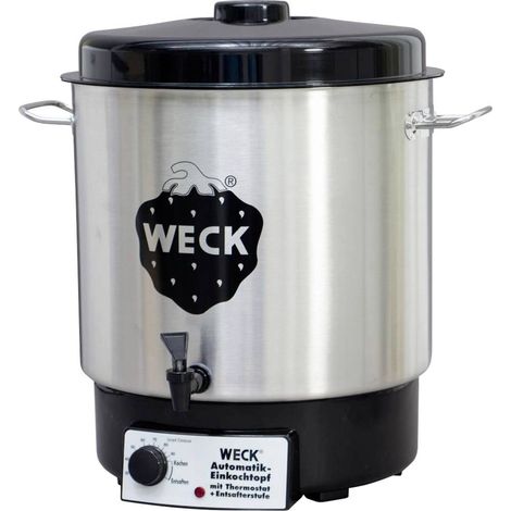 WECK Stérilisateur/distributeur de boissons chaudes acier inoxydable, noir