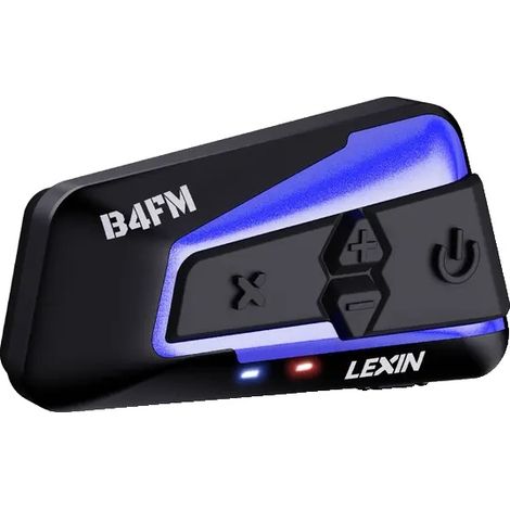 Interphone Bluetooth pour moto, connectez jusqu'à 10 pilotes, partagez de la musique, B4FM-X (1/2)