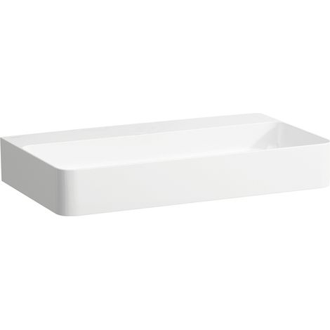 LAUFEN VAL Lavabo sobre encimera, sin agujero para grifo, sin