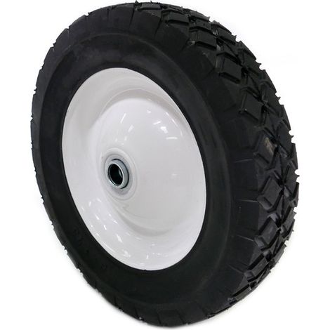 Roue tondeuse universelle acier 203mm – Largeur 38mm – Roulement pour tondeuse et chariot – Diamètre axe 12.7mm