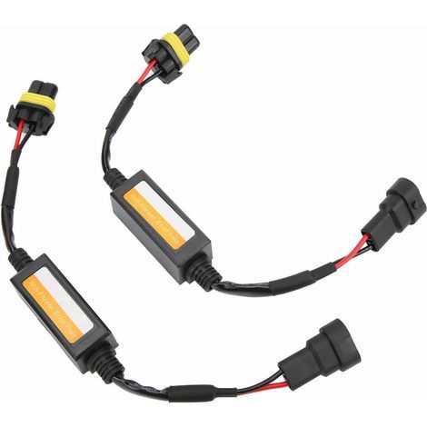 Décodeur de phare LED 9005 9006 90012, 2 pièces, Anti-scintillement, sans erreur, Plug and Play, Compact (1/5)