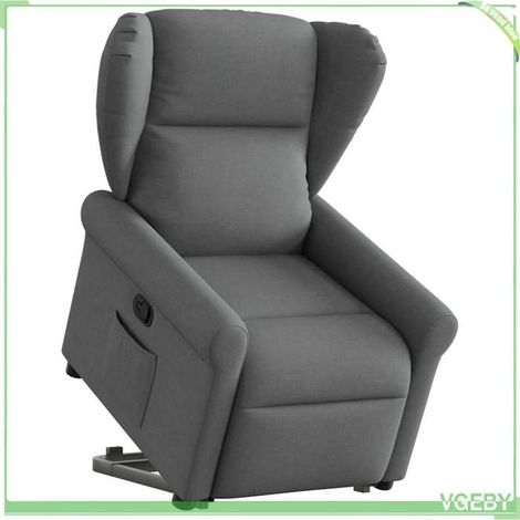 Fauteuil inclinable (releveur) - 7291712427794 - Gris foncé - Moteur de levage électrique - Inclinaison 135° (1/5)