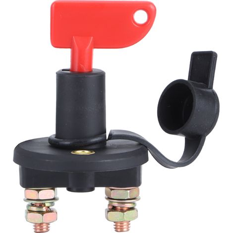 Interrupteur sectionneur de batterie 300A à vis M10, adapté aux pièces intérieures des automobiles, camions, navires et VTT. (1/5)