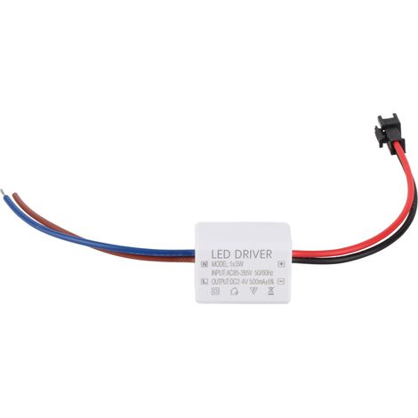 500-mA-LED-Netzteil für 3-W-Lampen mit Stecker und AC95–265 V auf DC2–4 V Transformator (1/5)