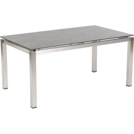 Sonnenpartner Gartentisch Base 160x90 cm Edelstahl Tischsystem wählbare Platte