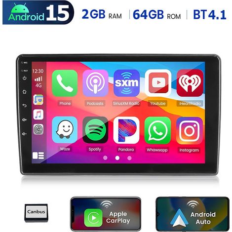 Autoradio DAB+ (en option) pour Fiat Tipo Egea 2015-2021 Android 15,9" avec écran tactile 4+64 Go, Apple CarPlay, RDS et GPS - 2+64G