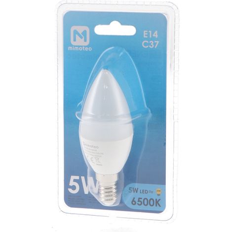 IluminaShop - Bombilla LED C37 E14 5W IP20  Blanco Neutro 4000K (1/3)