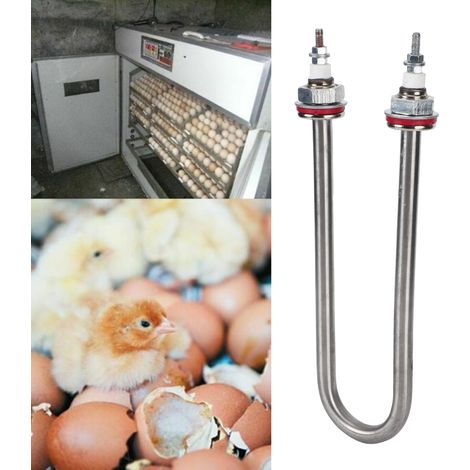 Tube d'humidification en forme de U pour incubateur, accessoire pour machine d'incubation destiné à l'alimentation de la volaille (200 W) (1/5)