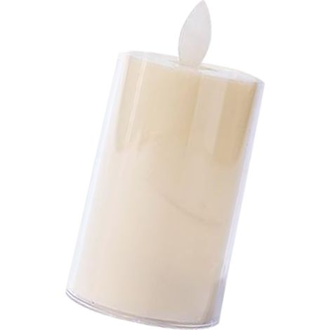 3 pièces bougies colonnes LED sans flamme PP imitation électrique mèche vacillante déco table mariage Noël (1/4)