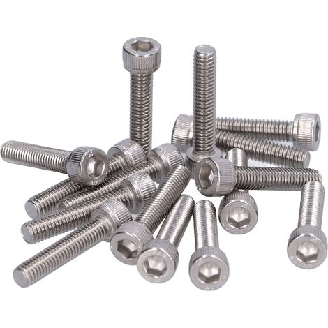 30-teiliges Set M6x30 Schrauben, Innensechskantschrauben aus Edelstahl 304 A2-70, DIN 912 Schraubensatz, robuste Befestigung für verschiedene Anwendungen. (1/5)