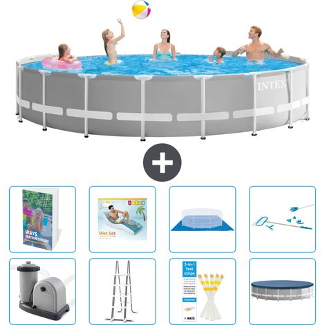 Intex Piscine Prism Frame Ronde - 549x122 cm - 9-pièces  S618