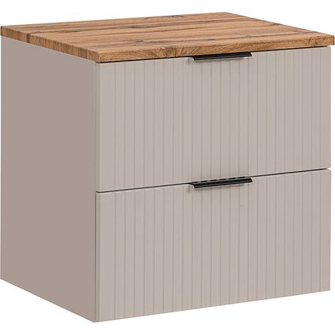 Mobile bagno senza lavabo Adriel beige 60cm (1/5)