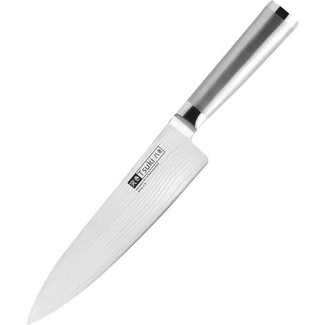 Couteau de chef professionnel en Inox - Tsuki - Lame 20 cm (1/5)