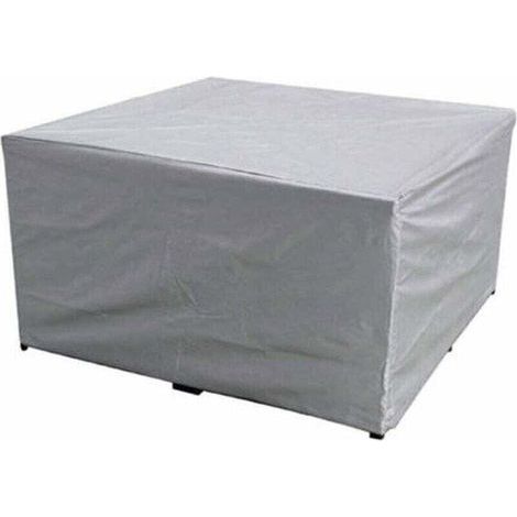 150x150x75 CM Housse de protection pour meubles de jardin, XU, Tissu en polyester imperméable, Pour table et chaises de jardin, Anti-UV, Pour table de jardin rectangulaire et chaises - KZQ (1/4)