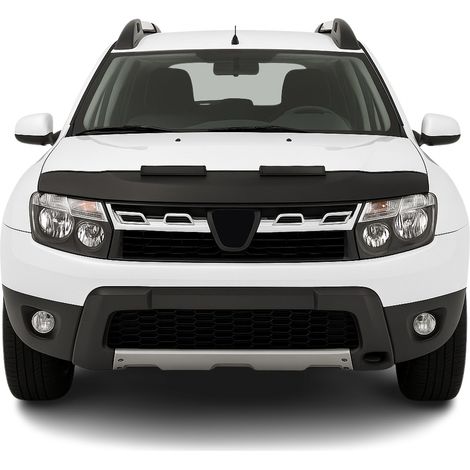 Protège Capot compatible avec Dacia Duster 2010 à 2018, Bra de Capot Protection, Noir (1/5)