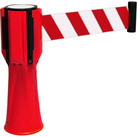 Lot de connecteurs pour cônes plastiques légers, rouge vif, barrière de sécurité, accessoire de signalisation pour magasin école. (1/5)