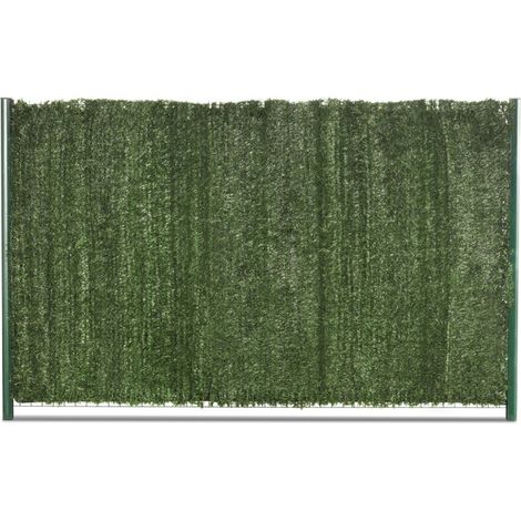 Easycloture – Haie artificielle occultante 180cm x 3m – 129 brins anti-UV – Écran de confidentialité décoratif – Pose facile et rapide