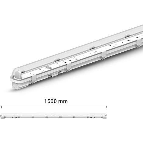 MEKONG II ETANCHE TUBE LED T8 1500 X1 PHASE NEUTRE MEME COTE (x9) MIIDEX LIGHTING 101066 (1/2)
