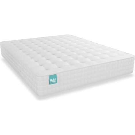 Nalui Colchón de Muelles Ensacados 150x190x26cm Blanco Galana ±26cm Firmeza Media-Suave Hecho en España
