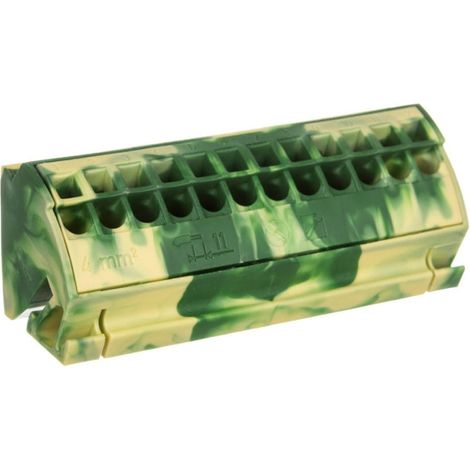 Potenzieller Block PE 4mm2 gelbgrün 812-100