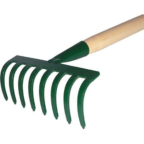 Rastrillo pequeño de 8 dientes, 60 cm de largo, KARD