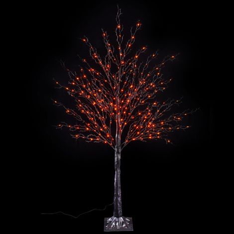 Albero Natale Luminoso, 250 Led Arancioni, Uso Intero Esterno - Altezza 1,30 Mt (1/3)