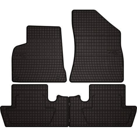 Tappetini in gomma per auto per: Peugeot 5008 I crossover (2009-2017) - neri, su misura