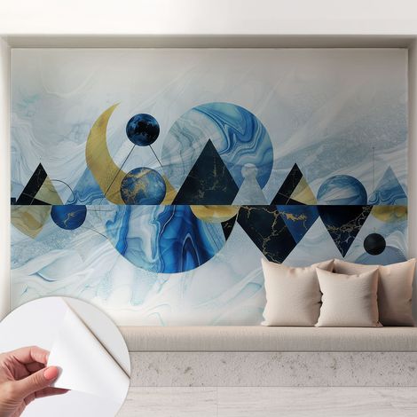 Selbstklebende Tapete - Wanddekoration Wohnzimmer - Tapete Schlafzimmer Kosmische Eleganz 208x146 cm (1/5)